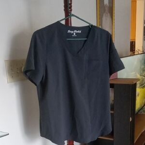 EasyStitch Women's Charcoal V-Neck Tee